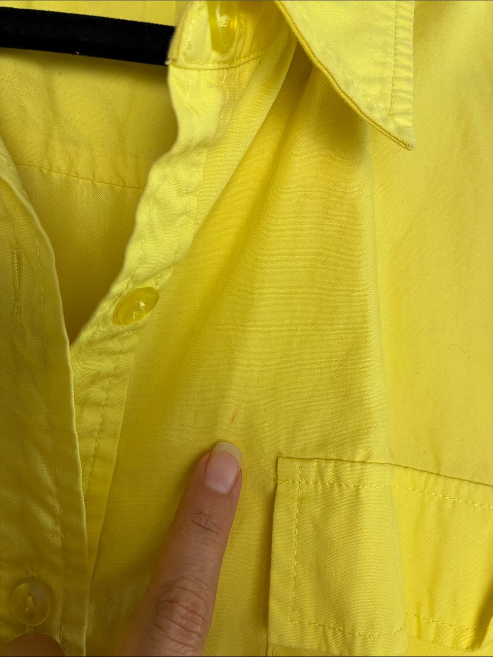 Cynthia Steffe Bright Yellow Button-Front Jean Jacket - Picture 8 of 11